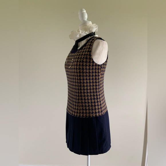 Chic Houndstooth Mini Dress – Size S - Picture 7 of 13